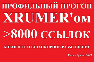 Профильный прогон лицензионным Хрумером по базе 09.19, опции, отчет