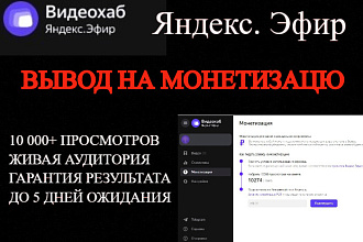 Яндекс Эфир - вывод на монетизацию за 5 дней