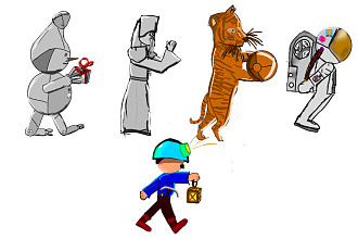 Рисую 2d персонажей