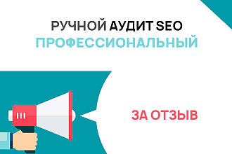 SEO аудит сайта ручной, от профессионала