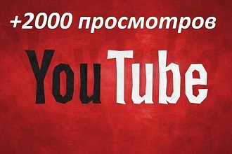 2000 Просмотров на ролике в YouTube