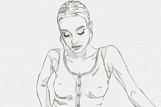 Портрет в стиле Sketch