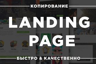 Копия лендинга с полным сохранением работоспособности