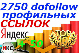 Размещение 2750 безанкорных ссылок