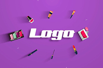 Шаблон анимации логотипа After Effects, косметика, макияж