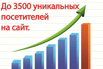 До 3500 уникальных посетителей на сайт