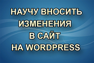 Научу править сайт на Wordpress