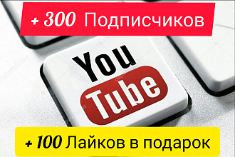Добавлю +300 подписчиков +100 лайков в подарок