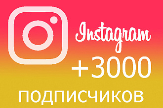 3000 подписчиков Instagram