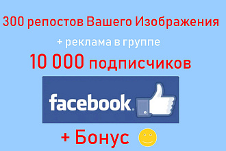 Facebook sharing image - Обеспечу 300 репостов Вашего изображения