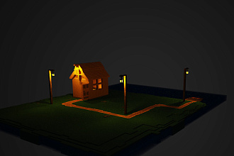 Сделаю объект в Voxelной графике