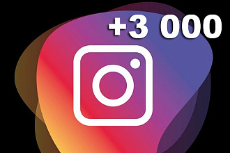 3 000 качественных подписчиков в Instagram