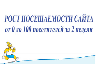Рост посещаемости от 0 до 100 посетителей за 2 недели