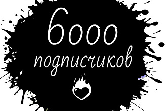 6000 подписчиков инстаграм