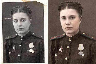 Реставрация и раскраска черно-белых фотографий