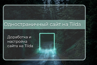 Доработка и настройка сайта на Тильда, Tilda