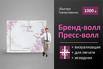 Дизайн стенда, баннера, фотозоны