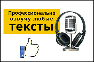 Профессиональная озвучка текстов на русском языке женским голосом