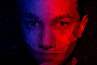 Создам портрет в стиле Low Poly