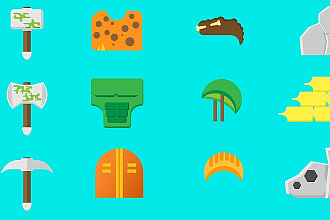 Сделаю сет векторной графики для игры в стиле FlatDesign по любой теме