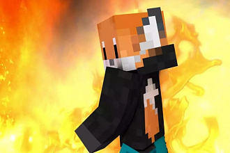 Сделаю 20 Красочных Артов Minecraft с вашим скином