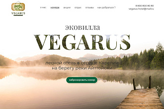 Эффектный уникальный дизайн landing page