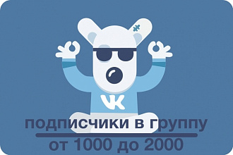 1000 подписчиков в паблик, группу вк