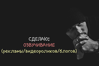 Озвучивание рекламы, видеороликов, блогов, обзоров
