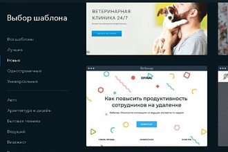 Создание сайтов по конструктуру. Быстро и качественно