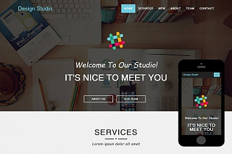 Верстка шаблона на Bootstrap