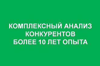 Проведу анализ конкурентов