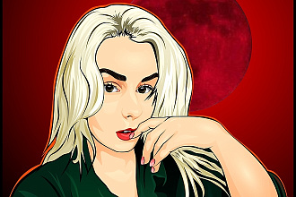 Нарисую векторный портрет в CorelDraw по Вашей фотографии