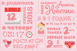 Сделаю именной постер для ребенка