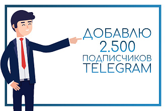 2.5000 подписчиков telegram телеграм