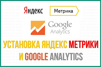 Установка яндекс метрики и google analytics