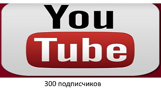 300 подписчиков на YouTube