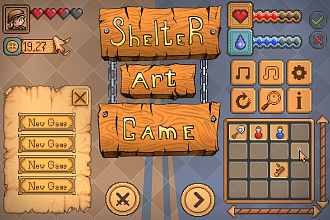 Создам качественный пиксель арт интерфейса для 2D игры