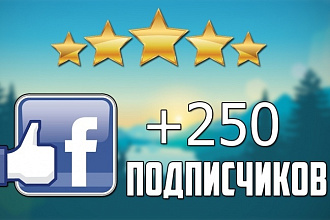250 подписчиков на паблик FanPage в Фейсбук