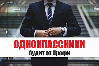 OK - Аудит от Профи- анализ, оценка, разбор аккаунта одноклассники SMM