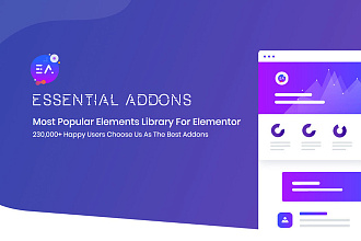 Essential Addons for Elementor перевод аддонов для Elementor Pro