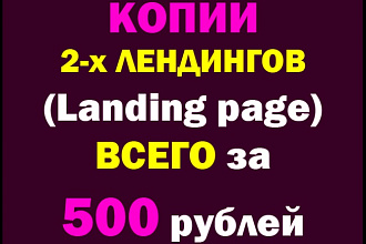Скопирую лендинг (второй в подарок)