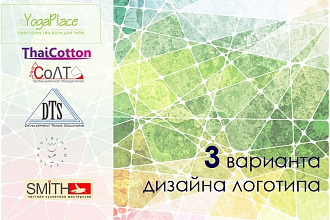 Разработаю логотип в 3 вариантах