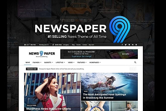 Новостная премиум тема Newspaper 10.2 на русском языке