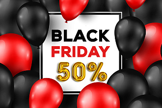 Сторис и баннер инстаграм для black friday черная пятница