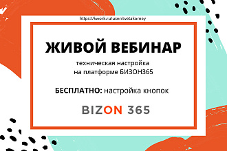 Техническая настройка живого вебинара