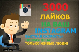 3000 лайков в Instagram