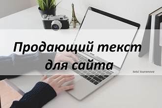 Продающий текст для лендинга или главной страницы