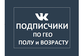 150 Подписчиков по ГЕО полу и возрасту