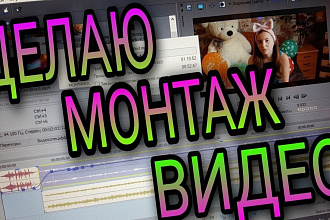 Монтаж видео для You Tube и Instagram качественно и быстро