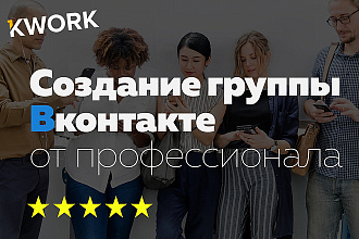 Профессиональное создание группы или паблика Вконтакте